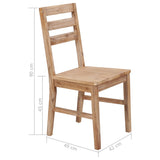 Dining Chairs 6 pcs Solid Acacia Wood 276256