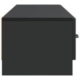 TV Cabinet with Drawer Black 147 x 34.5 x 27 cm Engineered Wood 895856