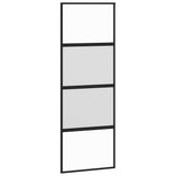 Sliding Door with Hardware Set 76x205 cm Tempered Glass&Aluminium 3332998