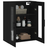 Wall Mounted Cabinet Black 69.5x34x90 cm 828501