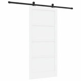 Sliding Door ORKDAL White 93 x 202 cm Solid Pine Wood 3333487