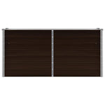 Garden Raised Bed Brown 160x40x77 cm Galvanised Steel 45717