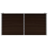 Garden Raised Bed Brown 160x40x77 cm Galvanised Steel 45717