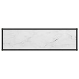 Console Table White 120x35x75 cm Tempered Glass 322841