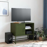 TV Cabinet Olive Green 68x39x60.5 cm Steel 846522
