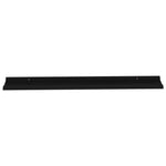 Wall Shelves 4 pcs Black 115x9x3 cm 326671