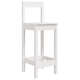 5 Piece Garden Bar Set White Solid Wood Pine 3154741