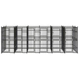 Outdoor Dog Kennel Steel 11.06 m 3097941