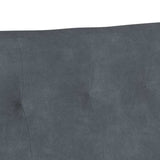 Chesterfield Bench Dark Grey 112 x 65.5 x 75 cm Velvet 42019287