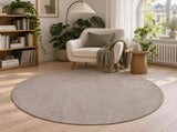 Rug IZA Beige 160 cm 100% Polyester Low Pile 42050196