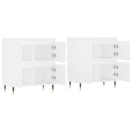 Sideboards 2 pcs White Engineered Wood 3190165