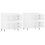 Sideboards 2 pcs White Engineered Wood 3190165