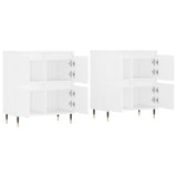 Sideboards 2 pcs White Engineered Wood 3190165
