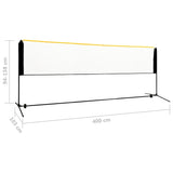 Adjustable Badminton Net 400x103x94-158 cm Metal 93368