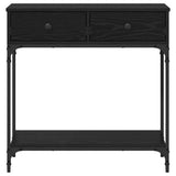 Console Table Black oak 75 x 34.5 x 75 cm Engineered wood 871298