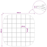 Pool Ground Mat 49 pcs 408 cm Round EVA Foam Black 42042642