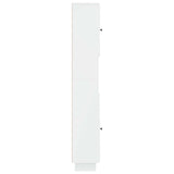 Bathroom Cabinet with Open Shelf EDE High Gloss White 895939