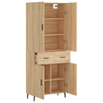 Highboard Sonoma Oak 69.5x34x180 cm Engineered Wood 3198164