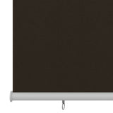 Outdoor Roller Blind 300x230 cm Brown HDPE 312988