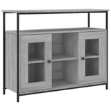 Sideboard Grey Sonoma 100x35x80 cm Engineered Wood 835507