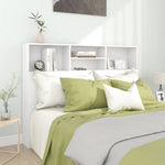ZNTS Headboard Cabinet White 140x19x103.5 cm 811862