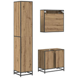 Bathroom Furniture Set 3 pcs Artisan Oak Engineered Wood 3402549