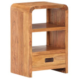 Bedside Table 40x30x60 cm Solid Acacia Wood Honey Finish 289633