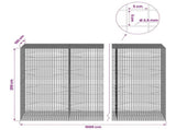 Gabion with 3.5 mm Wire and 5x5 cm Mesh 1000x100x200 cm 3462494