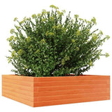 Garden Planter Wax Brown 80x80x23 cm Solid Wood Pine 847200