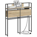Storage Headboard with Shelf Sonoma oak 75 cm Engineered wood 859611