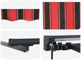 Manual Awning Frame with LEDs 3 x 2 m Polyester with PU coating 3420747
