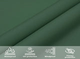 Sunshade Sail Oxford Fabric Square 4x4 m Dark Green 135469
