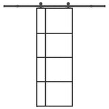 Sliding Door with Hardware Set 76x205 cm ESG Glass&Aluminium 3332911