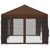 6 x 3 m Brown Polyester and Steel 190 3376030