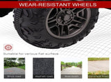 12V Kids Quad Bike with Forward, Reverse Functions, Ride-On ATV w/ Music, LED, Headlights, for Ages T3398P348338