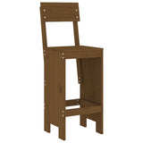3 Piece Garden Bar Set Honey Brown Solid Wood Pine 3157796