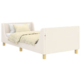 Children's Bed Frame with Headboard Cream 80 x 200 cm 42010864