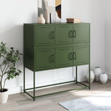 Sideboard Olive Green 100.5x39x107 cm Steel 846600