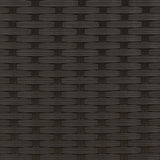 Dining Chair Set of 4 Black PE rattan, powder-coated steel 310084
