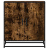 Sideboard Smoked Oak 68x35x76 cm Engineered Wood and Metal 848966