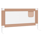 Toddler Safety Bed Rail Taupe 150x25 cm Fabric 10220
