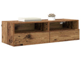 TV Wall Cabinets 2 pcs Old Wood 80 x 30 x 30 cm Engineered Wood 882929