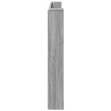 Storage Headboard with LED Grey Sonoma Engineered Wood 3418688