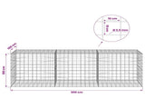 Gabion with 3.5 mm Wire and 10x10 cm Mesh 300x100x100 cm 3463392