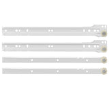 Drawer Slide 73 pcs White Steel 864652