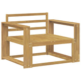 Outdoor Middle Sofa Solid Acacia Wood White 3439013
