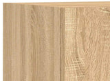 5 Piece TV Wall Units with LED Sonoma Oak Engineered Wood 3216599