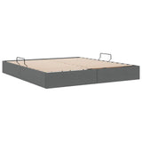 Storage Bed with Mattress Dark Grey 180 x 200 cm Fabric 3370029