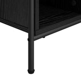 Coffee Table Black Oak 90 x 90 x 41 cm Engineered Wood 8013602