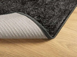 Rug ISTAN High Pile Shiny Look Anthracite 100x200 cm 375639